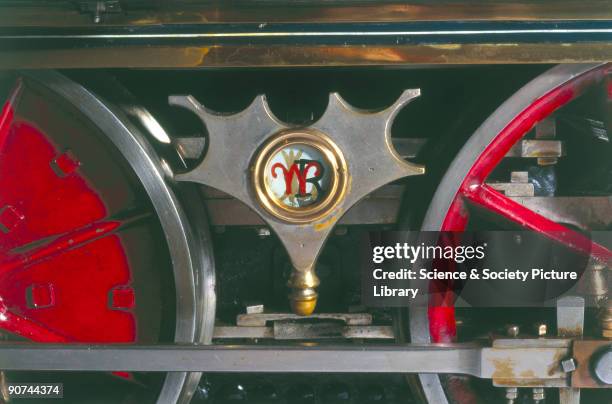 American 4-4-0 locomotive, 1875. Associated with the Erie Railroad in America. Early American locomotives were either direct orders from British...