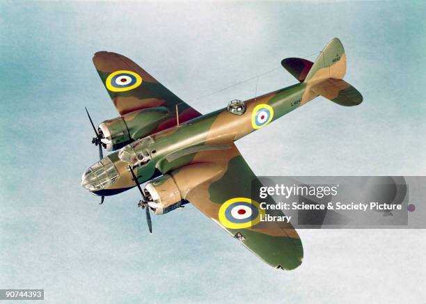 Model . The Bristol Blenheim was the first British bomber to be used to drop bombs on enemy targets during World War II. Five Blenheim aircraft from...