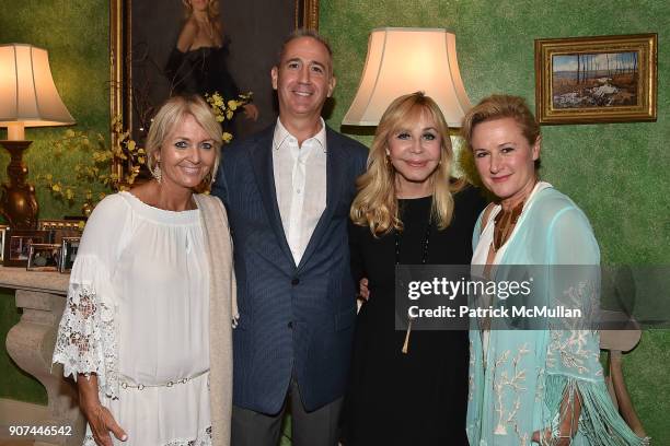 Sean Bianca, Michael Arendt, Ava Roosevelt and Kim Renk Dryer attend Mrs. Ava Roosevelt, philanthropist and author of The Racing Heart, hosts one...