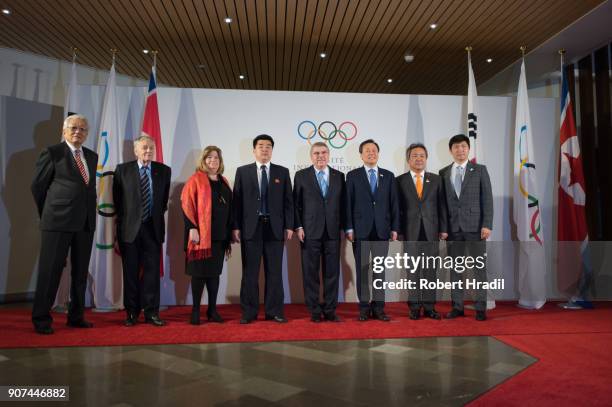 Mr. Gian-Franco Kasper, Switzerland, President of the Association of International Olympic Winter Sports Federations , Mrs. Gunilla Lindberg, Sweden,...