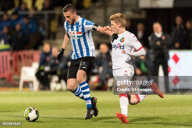 Branco van den Boomen of FC Eindhoven, Jerdy Schouten of Telstar during the Jupiler League match between Telstar and FC Eindhoven at the Rabobank...