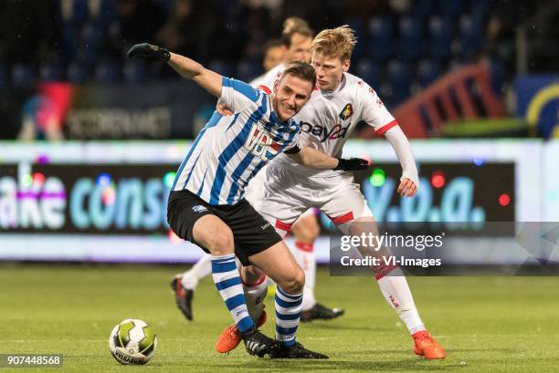 Branco van den Boomen of FC Eindhoven, Jerdy Schouten of Telstar during the Jupiler League match between Telstar and FC Eindhoven at the Rabobank...