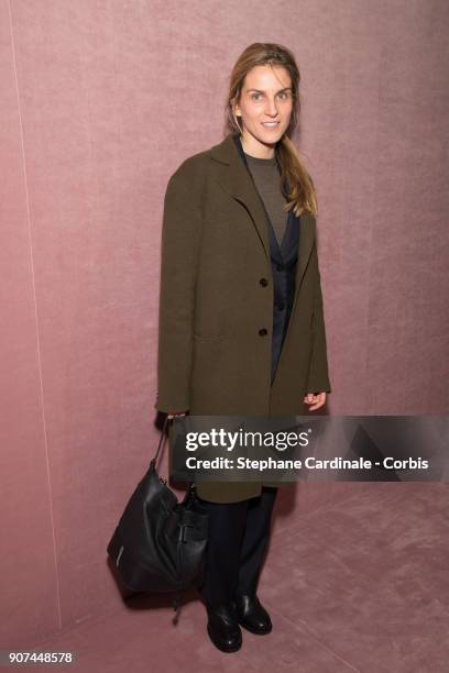 Gaia Repossi attends the Berluti Menswear Fall/Winter 2018-2019 show as part of Paris Fashion Wee January 19, 2018 in Paris, France.