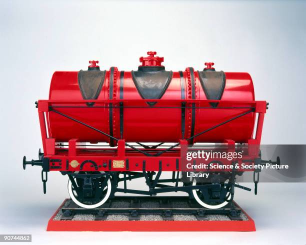 Tank wagon, by Charles Roberts and Co Ltd, 1924. Model . This model represents a 14 ton tank wagon designed for carrying hydrochloric acid in bulk,...