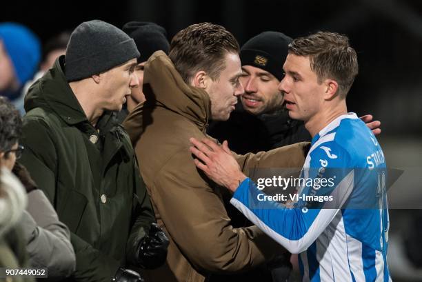 Mart Lieder of FC Eindhoven during the Jupiler League match between Telstar and FC Eindhoven at the Rabobank IJmond Stadium on January 19, 2018 in...