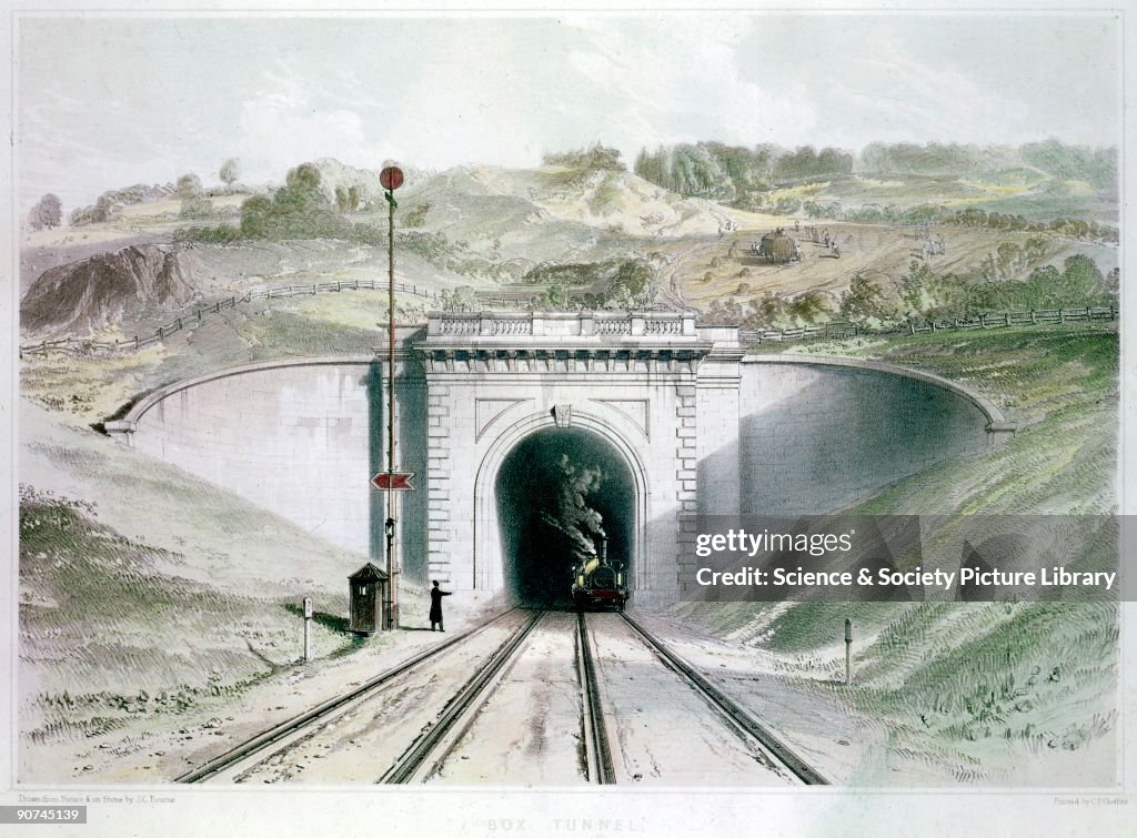 West entrance to Box Tunnel on the Great Western Railway, 1846.