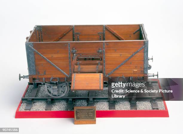 Ton coal wagon, 1912. Model . This represents a timber-framed and bodied private trader's coal wagon of 12 ton capacity, built to the Railway...