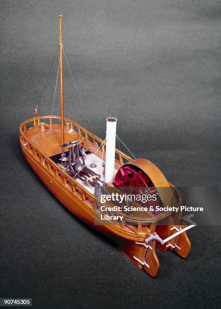 Model representing this famous early steamboat engined by William Symington, the British pioneer of marine steam propulsion. She was used on the...