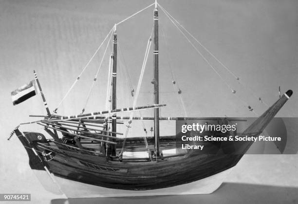 Model. Dhows are Arab trading vessels traditionally used in the Indian Ocean, the Red Sea and the Persian Gulf. Many different types exist, with up...