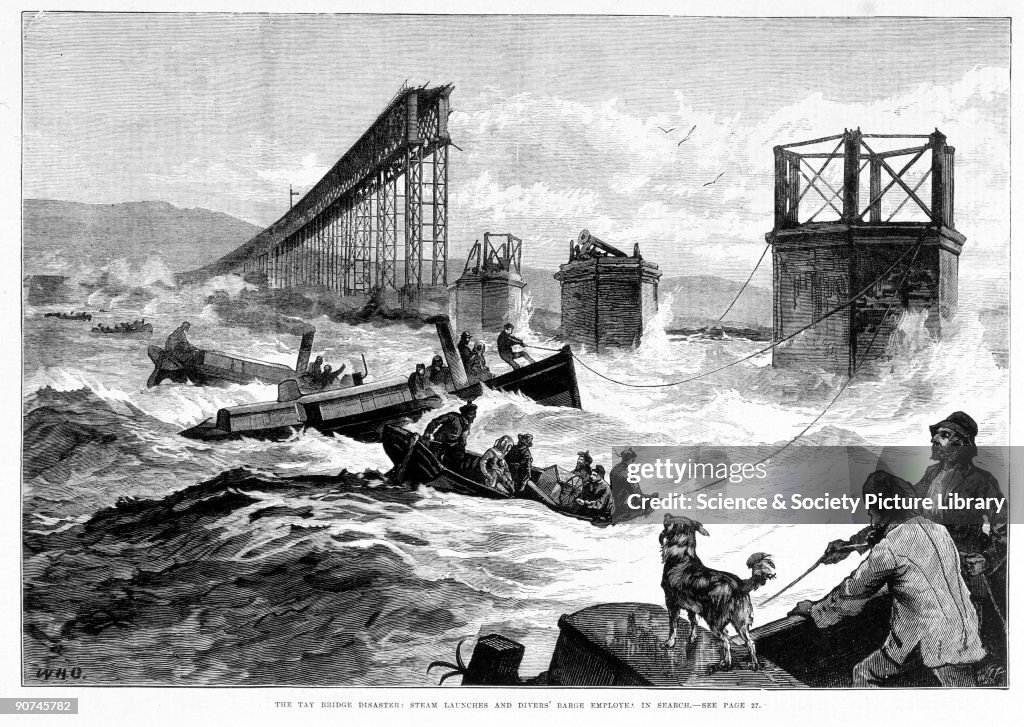 The Tay Bridge Disaster, Scotland, 28 December 1879.