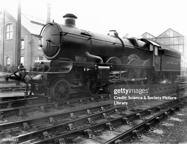 St Donat's Castle', at Swindon Works, September 1932. Great Western Railway Castle Class 4- 6-0 steam locomotive No 5017, St Donat's Castle, shortly...