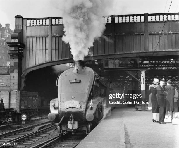 The Elizabethan leaving Waverley Station, hauled by the Class A4 4-6-2 Number 60009 steam locomotive 'Union of South Africa'. Photograph by Colin T...