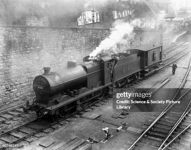 London Midland & Scottish Railway 4F class 0-6-0 steam locomotive at Clifton Down, 19 July 1933. This locomotive no 4198 was built at St Rollox works...