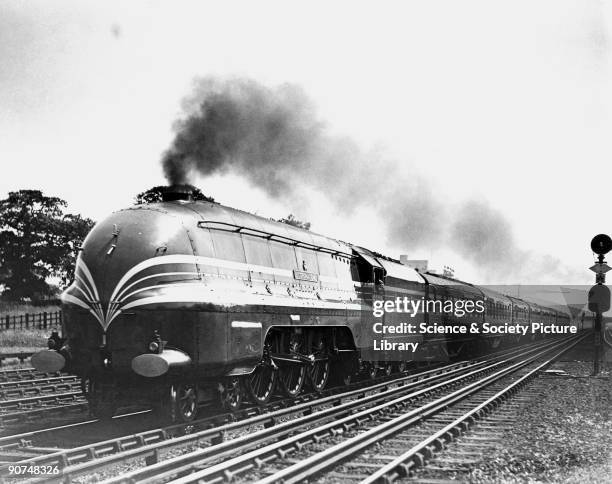 Coronation', steam locomotive No 6220, class 4- 6-2, near South Kenton, 14 July 1937. These high speed locomotives were built to haul the 'Coronation...