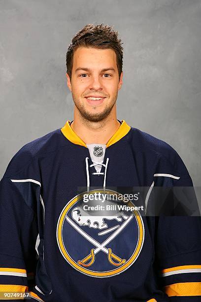 Marc-Andre Gragnani of the Buffalo Sabres poses for his official headshot for the 2009-2010 NHL season.