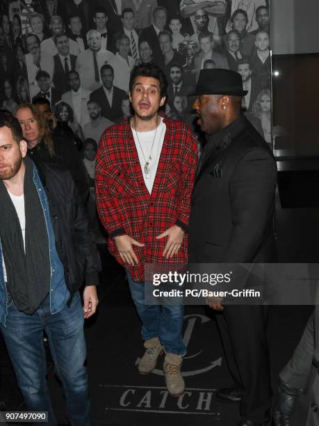 John Mayer is seen on January 19, 2018 in Los Angeles, California.