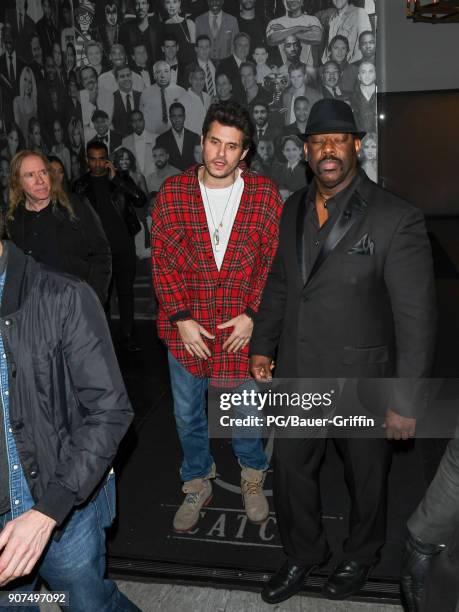 John Mayer is seen on January 19, 2018 in Los Angeles, California.