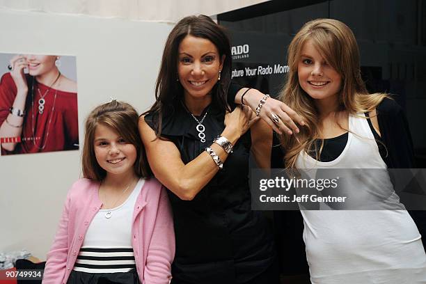 Danielle Staub of The Real Housewifes of New Jersey and her daughters Jillian Staub and Rachelle Hruska attend STYLE360's Rebecca Minkoff Spring 2010...