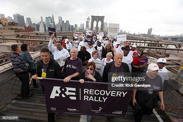 Interventionists Ken Seeley , Candy Finnigan and Jeff VanVonderen walk with more than ten thousand people who came out in support of A&E's second...