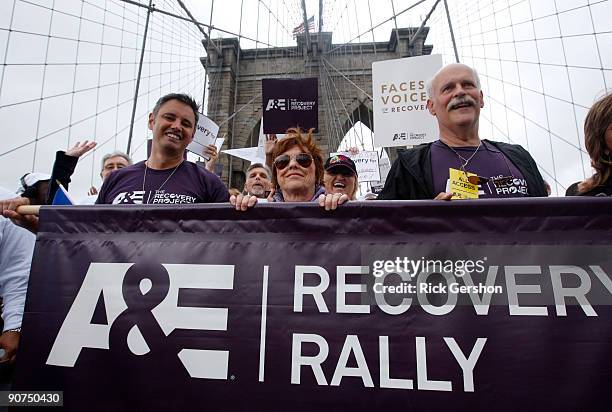 Interventionists Ken Seeley , Candy Finnigan and Jeff VanVonderen walk with more than ten thousand people who came out in support of A&E's second...