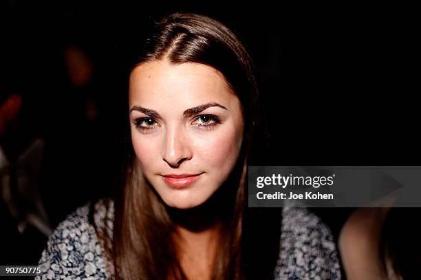 Bee Schaffer attends Thakoon Spring 2010 during Mercedes-Benz Fashion Week at Eyebeam on September 14, 2009 in New York City.