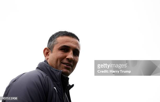 Jack Lester, Manager of Chesterfield looks on during the Sky Bet League Two match between Yeovil Town and Chesterfield at Huish Park on January 20,...