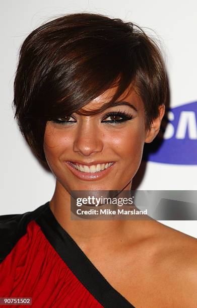 Frankie Sandford poses at the launch of the Samsung Genio Touch at Proud Camden on September 14, 2009 in London, England.