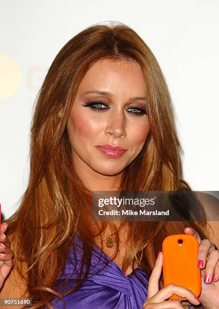 Una Healy poses at the launch of the Samsung Genio Touch at Proud Camden on September 14, 2009 in London, England.