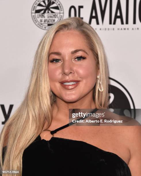 Actress Tammy Barr attends the 15th Annual Living Legends of Aviation Awards at the Beverly Hilton Hotel on January 19, 2018 in Beverly Hills,...