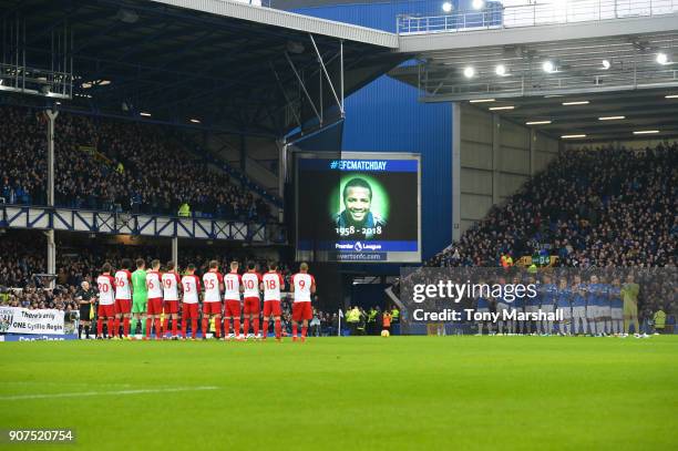 Players, fans and officials remember ex-footballer Cyrille Regis who passed away earlier this week prior to the Premier League match between Brighton...