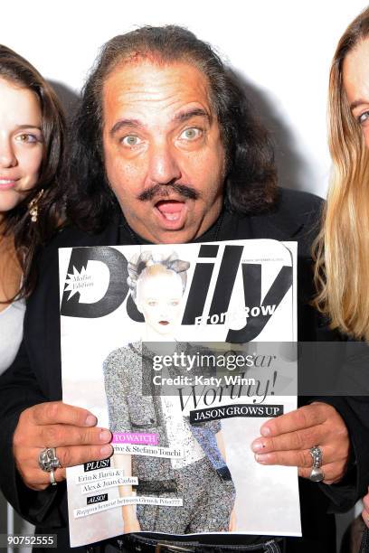 Actor Ron Jeremy attends Mercedes-Benz Fashion Week at Bryant Park on September 14, 2009 in New York City.