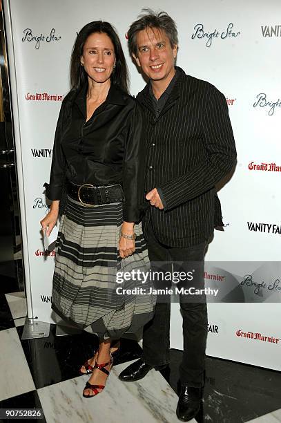 Director Julie Taymor and composer Elliot Goldenthal attend the Premiere of "Bright Star" Presented by Vanity Fair & Apparition at Paris Theatre on...