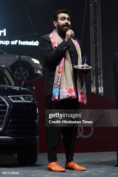 Entrepreneur Keshav Suri during the launch of Audi Q5 at GMR Grounds, Aerocity, on January 18, 2018 in New Delhi, India. Audi has launched the new...