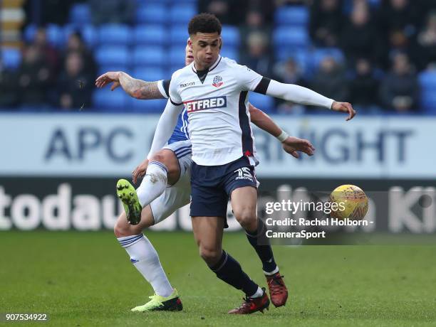 Bolton Wanderers' Antonee Robinson during the Sky Bet Championship match between Bolton Wanderers and Ipswich Town at Macron Stadium on January 20,...