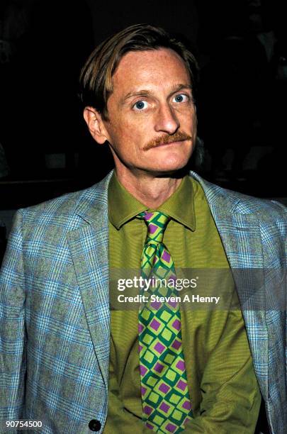 Hamish Bowles attends Rad Hourani Spring 2010 during Mercedes-Benz Fashion Week at Milk Studios on September 14, 2009 in New York City.