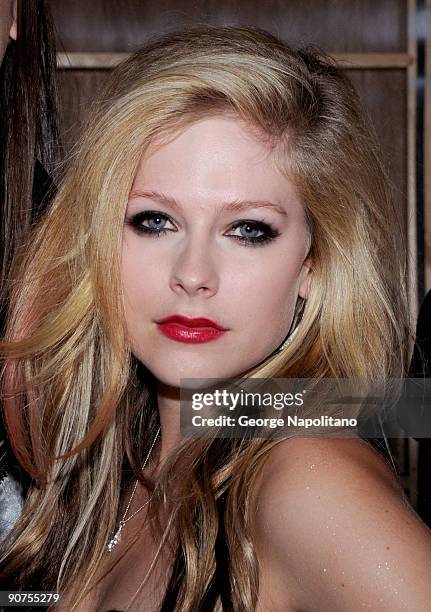 Singer Avril Lavigne introduces the STYLE360's presentation of Abbey Dawn by April Lavigne Spring 2010 at the Metropolitan Pavilion on September 14,...