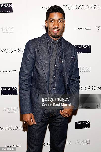 Fonzworth Bentley at the The Tony Cohen Fashion Show celebrated by Miami Boutique Hotels at Bryant Park on September 14, 2009 in New York City.