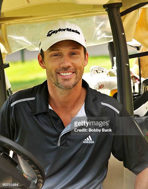 Actor Jeffrey Donovan attends the Michael Bolton Charities Celebrity Golf Outing at the Rockrimmon Country Club on September 14, 2009 in Stamford,...