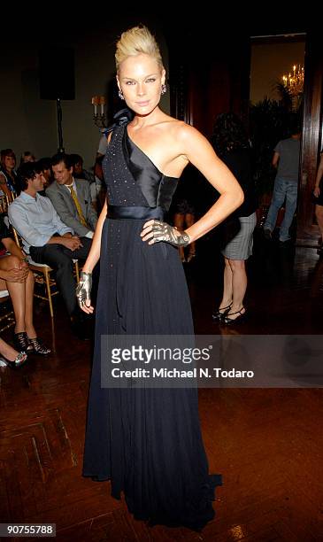 Kate Nauta attends Celestino by Sergio Guadarrama Spring 2010 at the Ukrainian Institute Of America on September 14, 2009 in New York City.