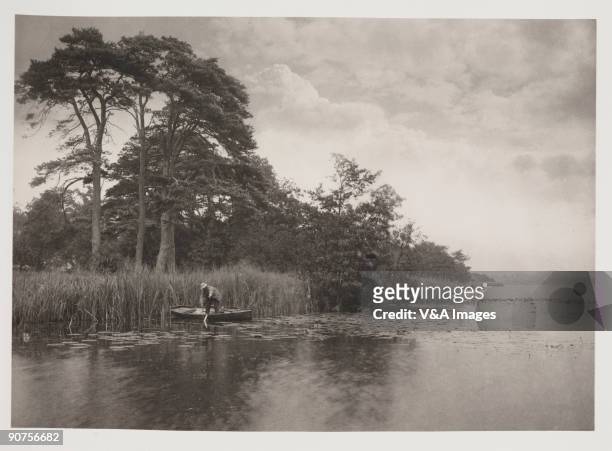 Platinum print. Photograph by Peter Henry Emerson. An illustration from 'Life and Landscape on the Norfolk Broads'.