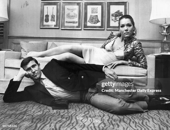 Diana Rigg and George Lazenby, October 1968. Diana Rigg and George Lazenby, October 1968.