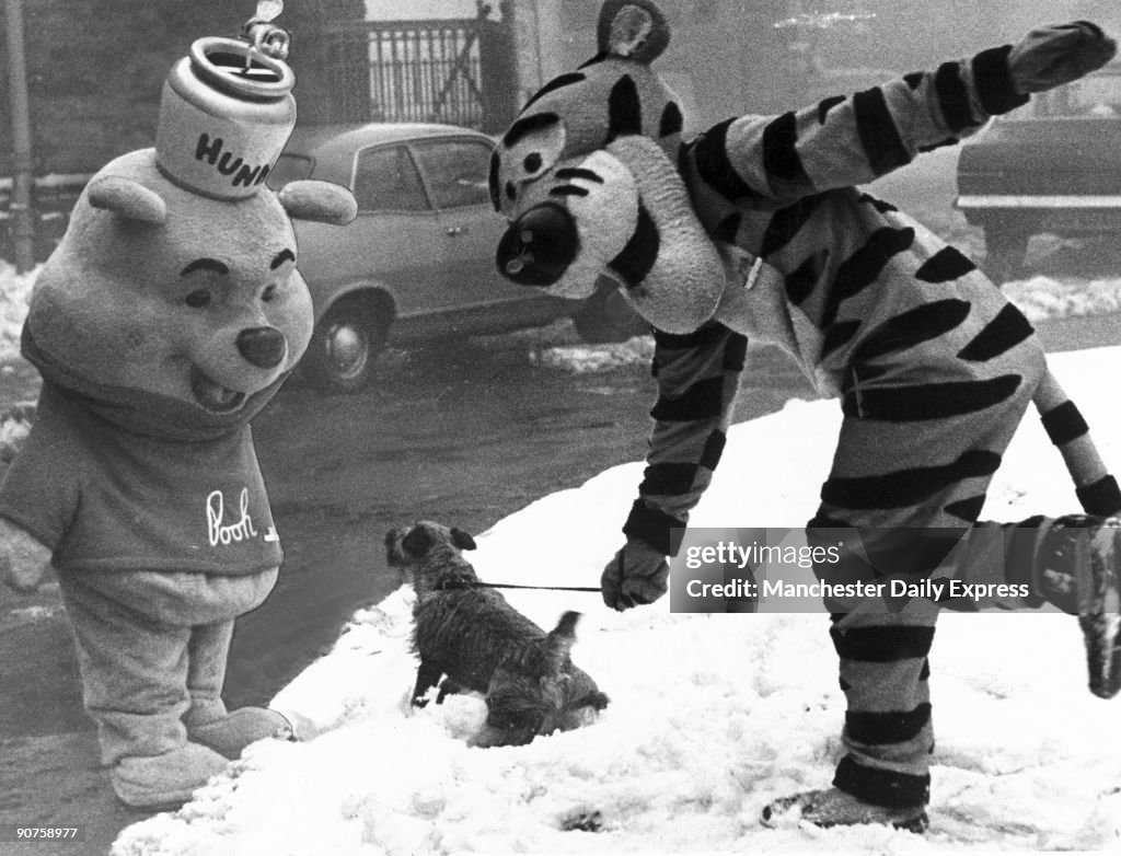 Winnie the Pooh and Tigger, January 1970.