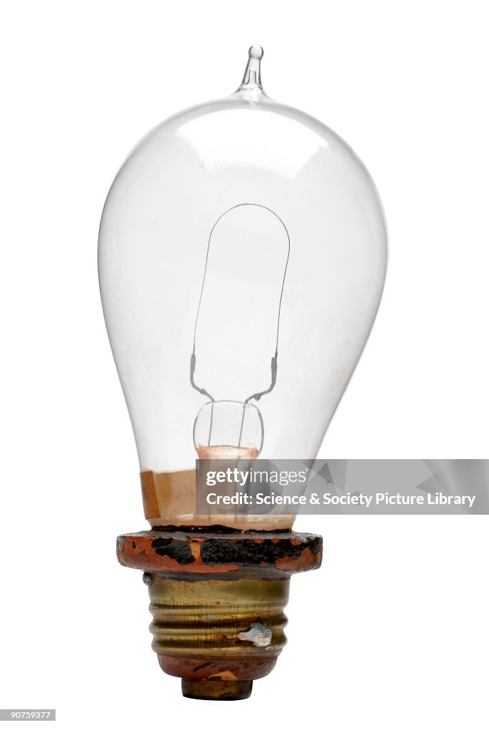 Edison's filament lamp. United Stated; 1879.