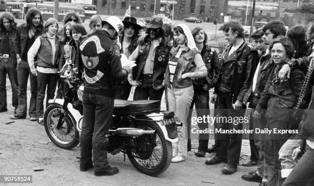 Golly and Sugar are married by Scouse , attended by their biker friends.