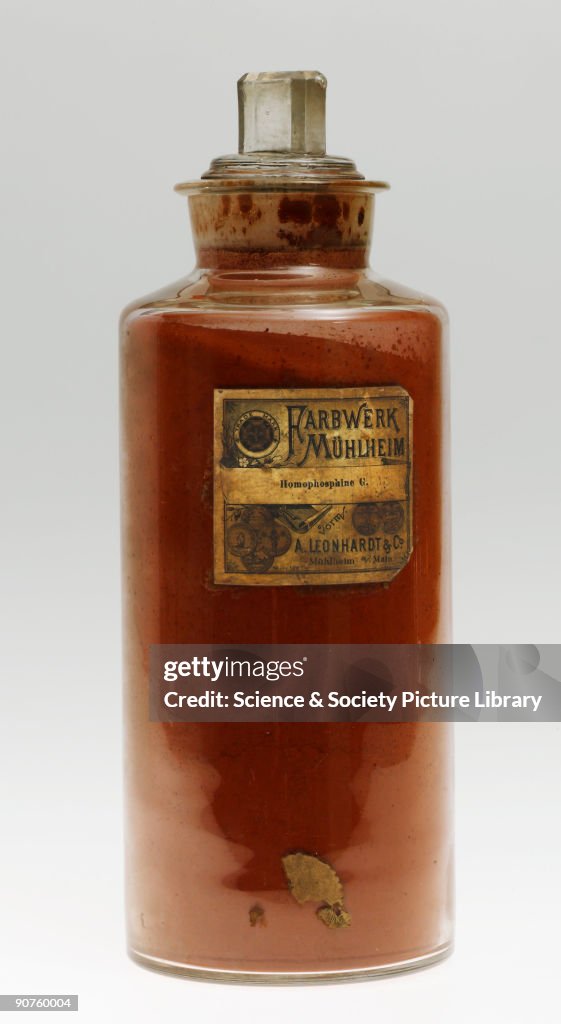Synthetic colorant, c 1900.