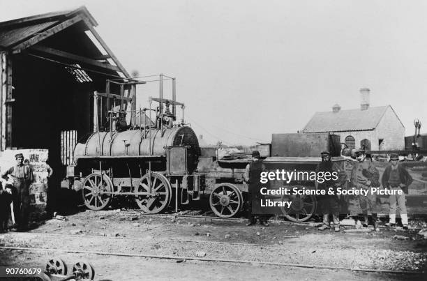 Undated photograph of the Springwell Colliery Engine No 2 which was built by Robert Stephenson in 1826. In 1829, British engineer and mechanic...