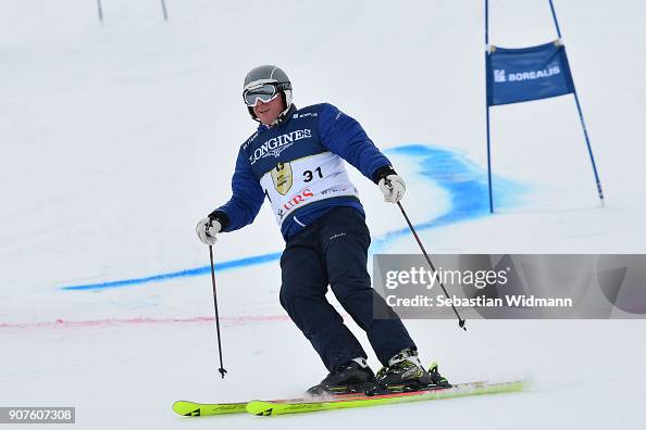 Harti Weirather takes part in the KitzCharityTrophy on January 20