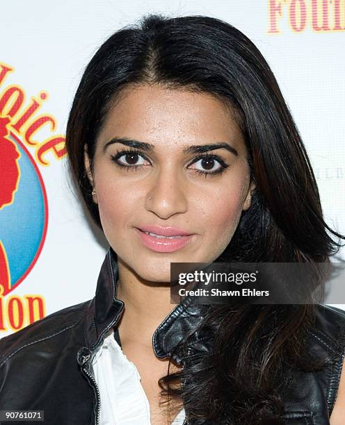 Nadia Ali attends Cocktails with a Cause benefitting Sophie's Voice Foundation at the Hearst Tower on September 14, 2009 in New York City.