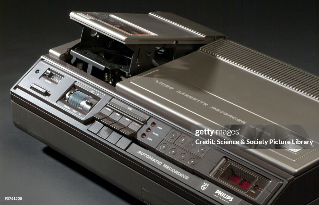 Philips video cassette recorder, type N1502, c 1974.