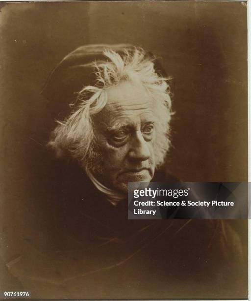 Photograph by Julia Margaret Cameron of scientist and astronomer John Frederick William Herschel . Herschel was awarded numerous honours for his work...